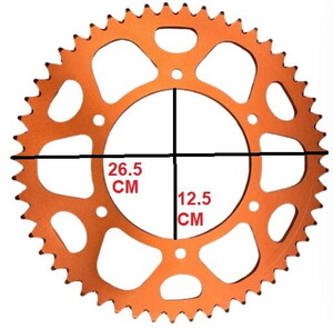  CROSS ARKA DİŞLİ 52T TURUNCU (NERO)