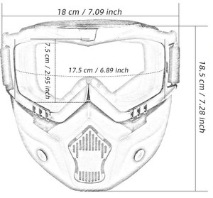  JET KASK MASKESİ SİYAH (SRC)